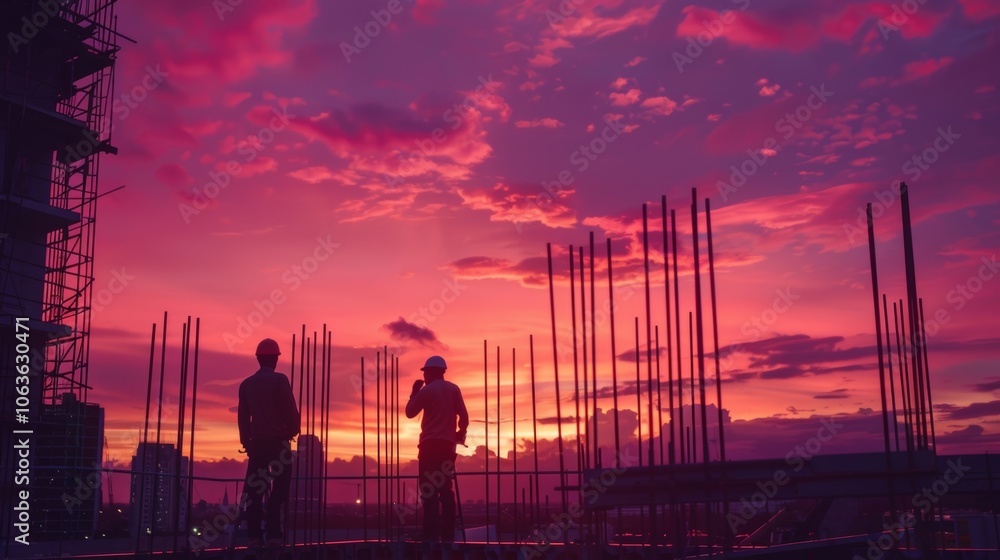 Aufkleber the sky lights up in a mesmerizing display of pinks purples and oranges casting a dreamy glow over t