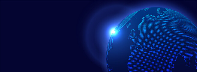 Abstract blue light trails motion gradient background, digital technology speed connect, cyber information, innovate future tech data, internet network connection light ray, Ai big data illustration