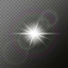 Glare of bright light