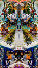 Abstract art background . Hand painting artwork . Canvas .