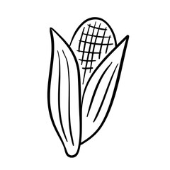 autumn doodle hand drawn outline