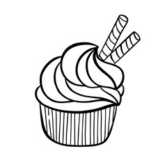 autumn doodle hand drawn outline