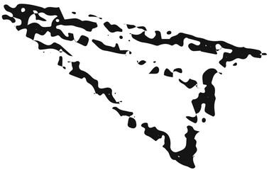 Hand drawing crayon paper airplane.