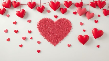 background with hearts for valentines day