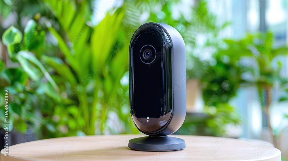 Poster smart home security camera with high definition display and sleek design