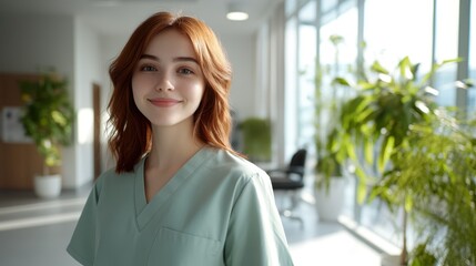 The Nurse in Green Uniform