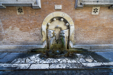 Ancient Roman Street Fountain