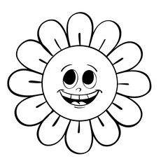 Emotion Groovy hippie outline