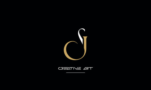 JS, SJ, J, S abstract letters logo monogram