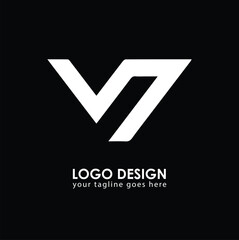 VN VN Logo Design, Creative Minimal Letter VN VN Monogram