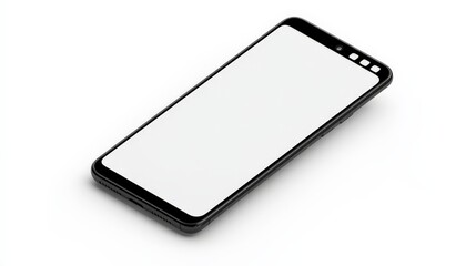 Sleek Black Smartphone Mockup 