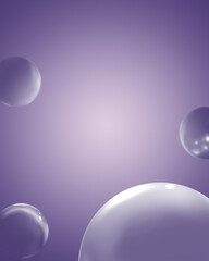 Minimal backdrop with some spheres, Background for product display