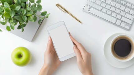 The Smartphone on Office Desk