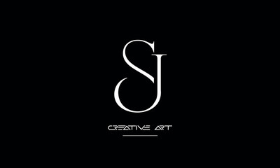 JS, SJ, J, S abstract letters logo monogram