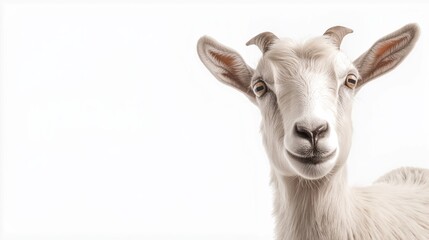 Happy Surprised Goat Portrait