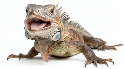 Obraz premium Happy Surprised Iguana Portrait