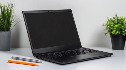 The Laptop on Modern Desk