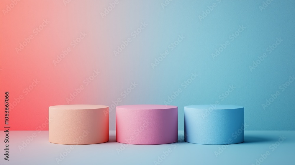 Poster soft pastel minimalist gradient background image