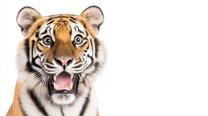 Fototapeta premium Happy Surprised Tiger Expression
