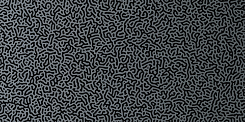 Gradient noise line abstract spread geometric background. Monochrome Turing reaction background. Abstract diffusion pattern with chaotic shapes. Vector illustration	
