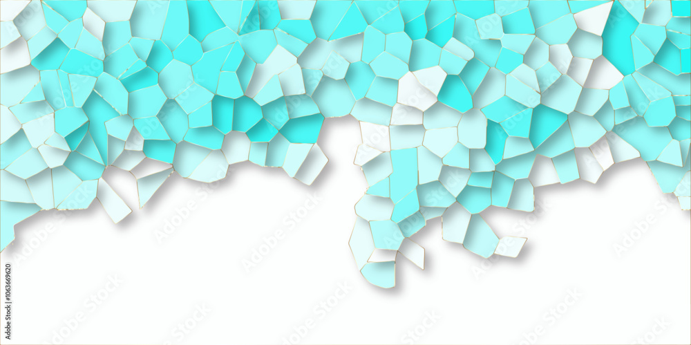 Poster abstract colorful background with triangles mosaic pattern vector backdrop with hexagons. multicolor