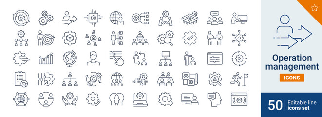 Operation icons Pixel perfect. business, team, setup, ...	
