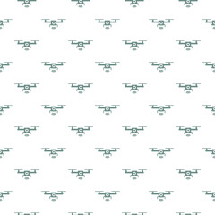 Drone video camera pattern repeat seamless isolated on white background
