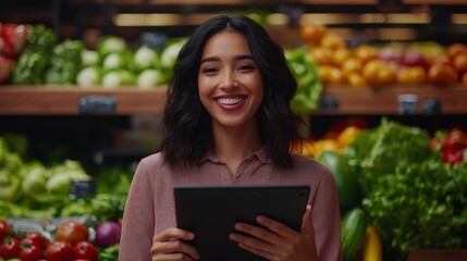 The Woman with the Tablet