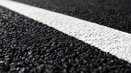 Fototapeta premium A close-up of a smooth black surface interrupted by a bold white stripe running horizontally across the center, conveying modern minimalism 