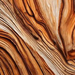 Close-up image of pine bark. The texture is patterned and arranged in an orderly manner, with light-colored wood fibers and distinct edges.