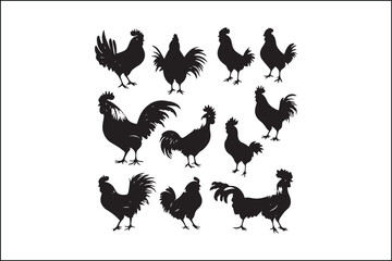 Rooster Silhouette Bundle | Farm Animal Vector Clipart | Cock SVG for Cricut & Laser Cutting

Rustic Rooster SVG Pack | Cock Silhouette Vectors | Farmhouse Decor Cut Files

Cock Vector Silhouettes | P