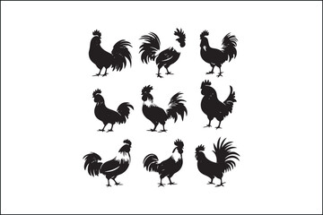 Rooster Silhouette Bundle | Farm Animal Vector Clipart | Cock SVG for Cricut & Laser Cutting

Rustic Rooster SVG Pack | Cock Silhouette Vectors | Farmhouse Decor Cut Files

Cock Vector Silhouettes | P