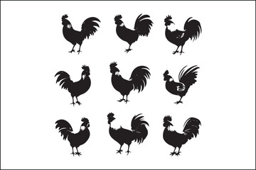Rooster Silhouette Bundle | Farm Animal Vector Clipart | Cock SVG for Cricut & Laser Cutting

Rustic Rooster SVG Pack | Cock Silhouette Vectors | Farmhouse Decor Cut Files

Cock Vector Silhouettes | P