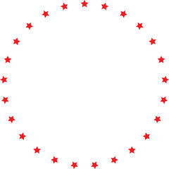 Obraz premium Stars in circle. stars circle pattern stencil. Clipart image isolated on white background. infographics, chart, presentation, app, Simple logo vector illustration