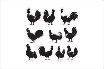 Rooster Silhouette Bundle | Farm Animal Vector Clipart | Cock SVG for Cricut & Laser Cutting

Rustic Rooster SVG Pack | Cock Silhouette Vectors | Farmhouse Decor Cut Files

Cock Vector Silhouettes | P
