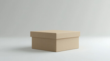 simple, elegant gift box sits on soft, neutral background, perfect for any occasion. Its clean lines and minimalistic design evoke sense of anticipation and joy