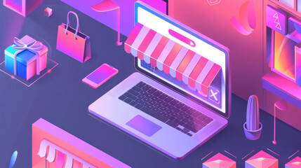 An e-commerce development project where a business enhances its online store, integrating new payment gateways, chatbots, and real-time customer support.