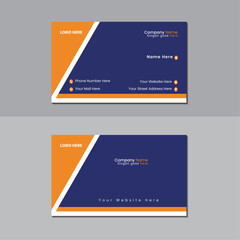 Modern abstract business card design