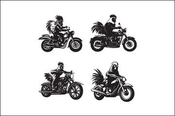 Obraz premium Cock Motorbike Silhouette Vector | Classic Motorcycle SVG | Bike Clipart PNGMotorbike Vector | Cock Motorcycle Silhouette | Racing Bike SVGVintage Motorbike SVG | Cock Motorcycle Silhouette | Cust
