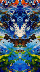 Abstract art background . Hand painting artwork . Canvas .