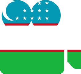 Uzbekistan Flag on Documenrty icon
