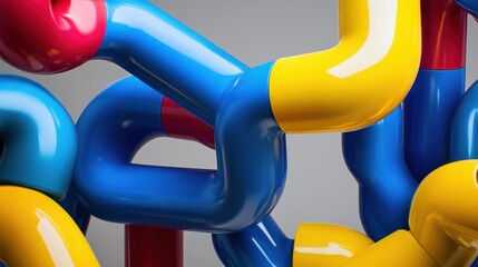 The Colorful Plastic Pipe Structure