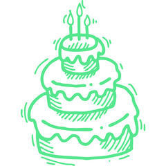 Happy birthday single vector icon