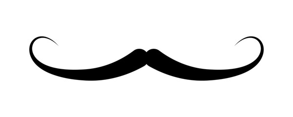 Mustache hipster icon, Handlebars Mustache, Whisker Elegant, Silhouette Mustache shape, Classic Gentleman's Mustache