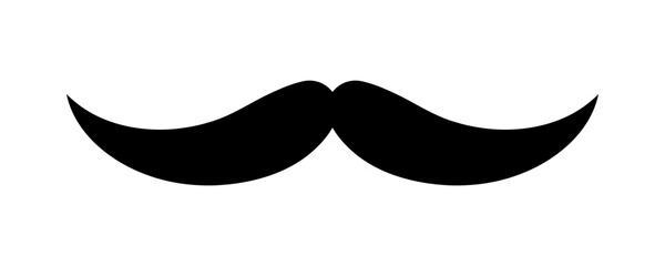 Mustache hipster icon, Handlebars Mustache, Whisker Elegant, Silhouette Mustache shape, Classic Gentleman's Mustache