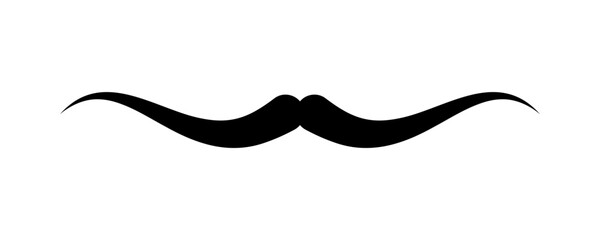 Mustache hipster icon, Handlebars Mustache, Whisker Elegant, Silhouette Mustache shape, Classic Gentleman's Mustache
