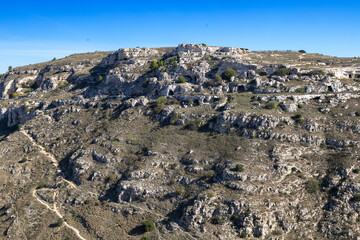 Murgia Caves in Matera, UNESCO World Heritage Site, European Capital of Culture for 2019, Basilicata, Italy, Europe