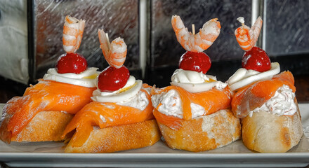 pintxos,  Vitoria-Gasteiz, Basque Country, Spain, Europe, September 2024