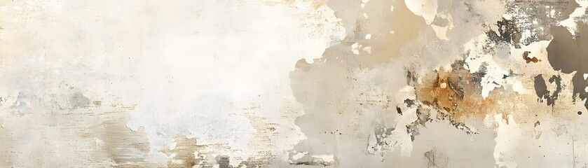 Peeling Paint on a Weathered Wall