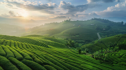 Fototapeta premium A wealth management firm presenting opportunities in emerging markets, including investments in technology, agriculture, and sustainable development.